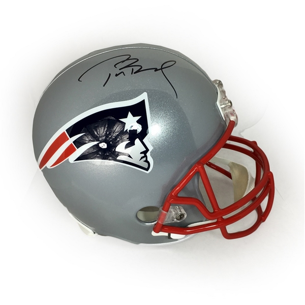 Tom Brady Autographed New England Patriots Full Size Replica NFL Helmet (TRISTAR)
