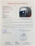 Tom Brady & Rob Gronkowski Autographed New England Patriots Authentic Proline Helmet (JSA LOA)