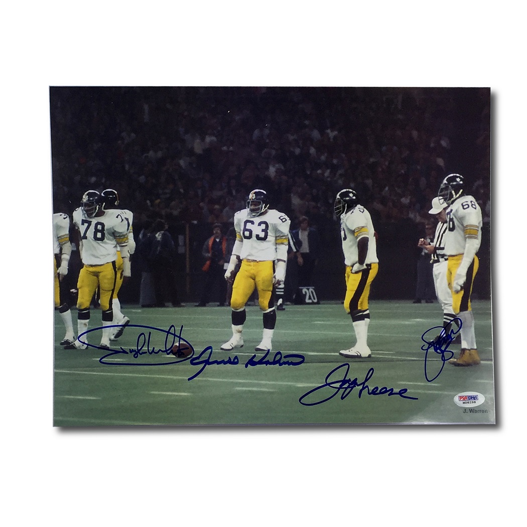 Lot Detail - Pittsburgh Steelers Steel Curtain Autographed 11x14