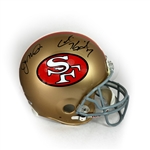 Joe Montana & Colin Kaepernick Autographed 49ers Authentic Proline Helmet (JSA LOA)
