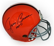 Jim Brown Autographed Cleveland Browns Proline Helmet - HOF 71 Inscription (PSA COA)
