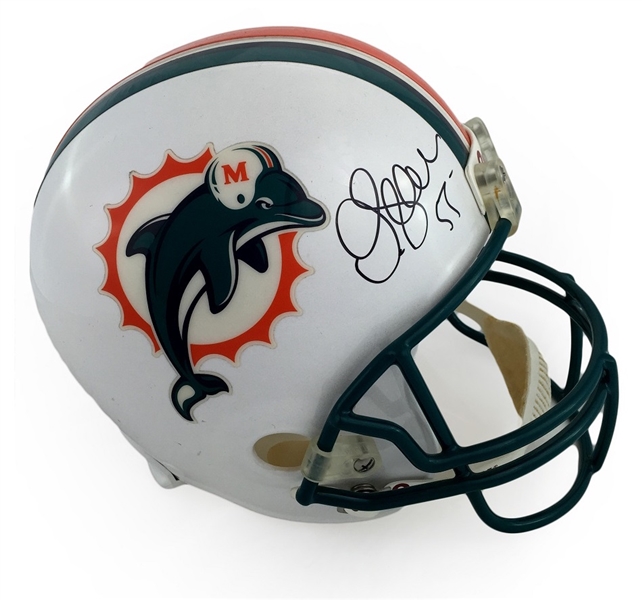 Junior Seau Autographed Miami Dolphins Full Size Replica Helmet (JSA LOA)