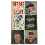 Mickey Mantle, Stan Musial, Willie Mays & Yogi Berra Autographed Book (JSA LOA)