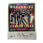 KISS Autographed Litho Poster - All 4 Band Members (JSA LOA)