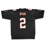 Matt Ryan Signed Atlanta Falcons Black Home Replica Authentic Licensed Jersey (Fanatics)