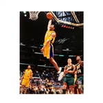 Kobe Bryant Signed 16x20" Lakers Dunk Photograph - Full Signature (PSA)