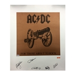 AC/DC Signed Limited Edition Lithographic Print (Signing Photo & PSA)