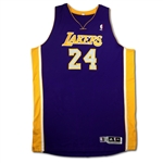 Kobe Bryant 2010-11 Los Angeles Lakers Game Used Road Jersey - 2 Games - Photo Matched (NBA/MeiGray LOA)