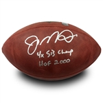Joe Montana Signed & Inscribed "4X SB Champ, HOF 2000" Authentic NFL Football (JSA, GT, Montana Holo)
