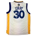 Stephen Curry Signed Golden State Warriors Home/White Swingman Jersey (JSA COA)