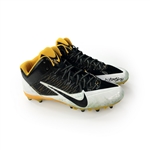 Antonio Brown 12/28/14 Game Used & Signed Pittsburgh Steelers Cleats (Photo Matched/JSA)