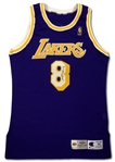 Kobe Bryant 1996-97 Los Angeles Lakers Game Used & Signed Rookie Road Jersey (JSA/MEARS/Miedema)