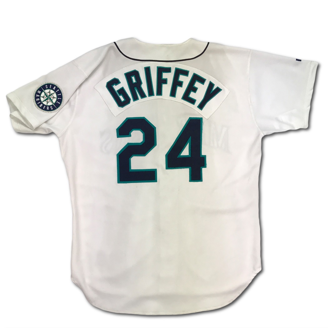 Lot Detail - Ken Griffey 1998 Seattle Mariners Home Jersey (Grey
