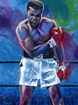 Muhammad Ali 30x40" Limited Edition #d Art Embellished Print by Legendary Artist Bill Lopa