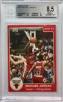 Michael Jordan 1984-85 Star #101 Rookie Card - Graded BGS 8.5 - with two 9.5 Subgrades