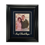 Ronald & Nancy Reagan Signed & Inscribed 8x10 Photo - 18x21" Framed Display (JSA LOA)