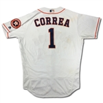 Carlos Correa 5/24/2016 Houston Astros Game Used Jersey - 2nd Career Walk Off! - Ripped off by Teammates (MLB Auth)