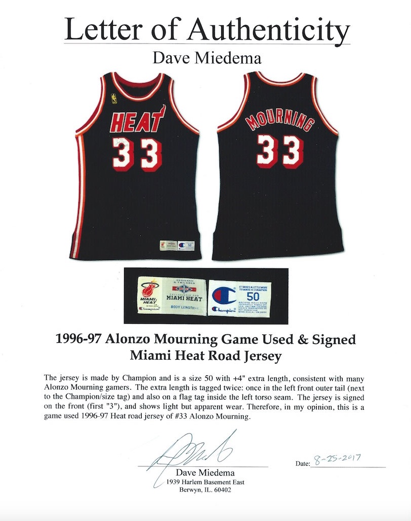 Swingman Alonzo Mourning Miami Heat 2005-06 Jersey – Players Closet