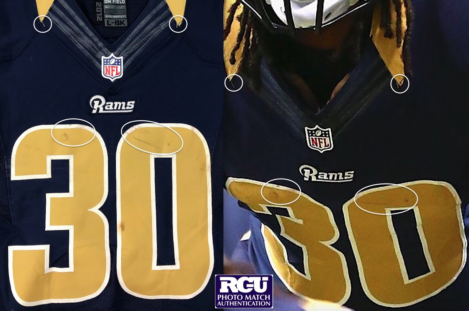 Lot Detail - Todd Gurley II 8/28/2015 St. Louis Rams Game Used