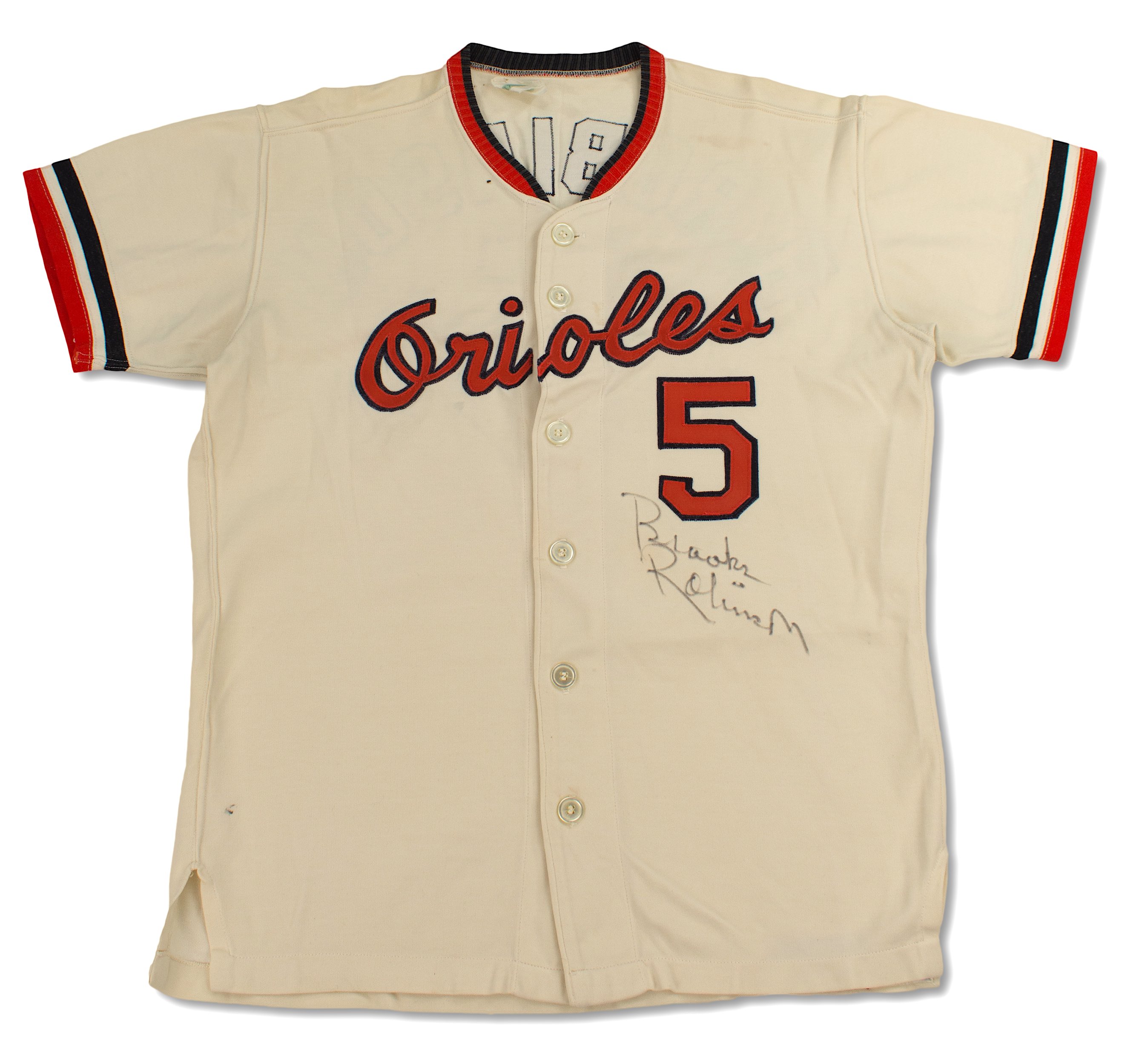 Lot Detail - Brooks Robinson 1971 Baltimore Orioles WORLD SERIES Game Used  Jersey - Photo Matched (MEARS A10,Hunt,RGU)