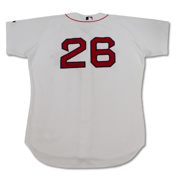Ramiro Mendoza Boston Red Sox Game Used & Signed Home Jersey (Mendoza LOA)