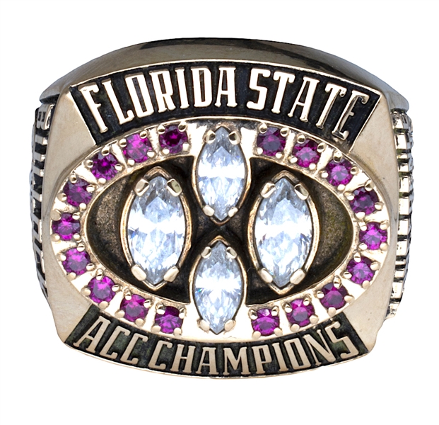 1995 Florida State Seminoles ACC Championship Ring - 10kt Gold - Player Ring 