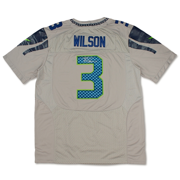 Russell Wilson Autographed Seattle Seahawks Alternate Nike Jersey (JSA)