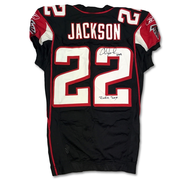 Chevis Jackson 2008 Atlanta Falcons Game Used & Signed Jersey 