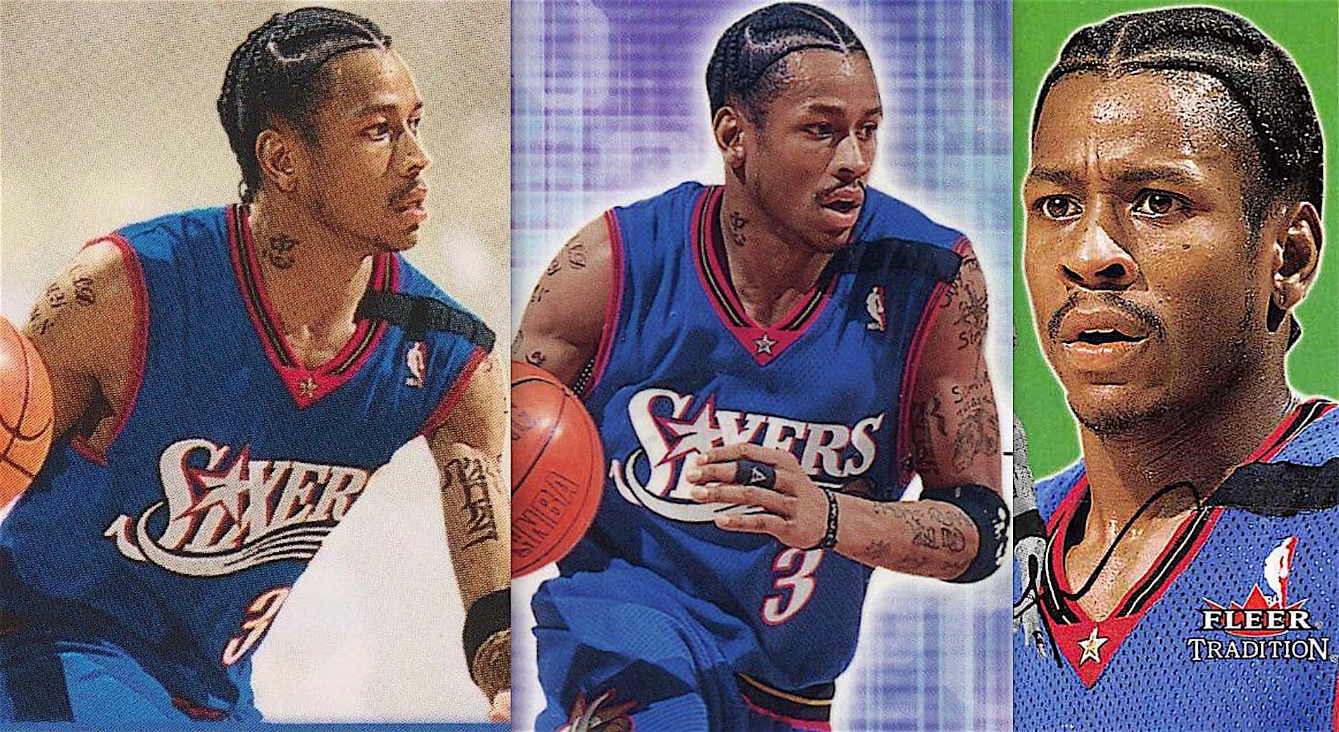 特販格安Allen Iverson ＜99-00 Upper Deck Star Surge Level1 ＞ 100枚限定 カッコいいダイカットパラレル Upper Deck