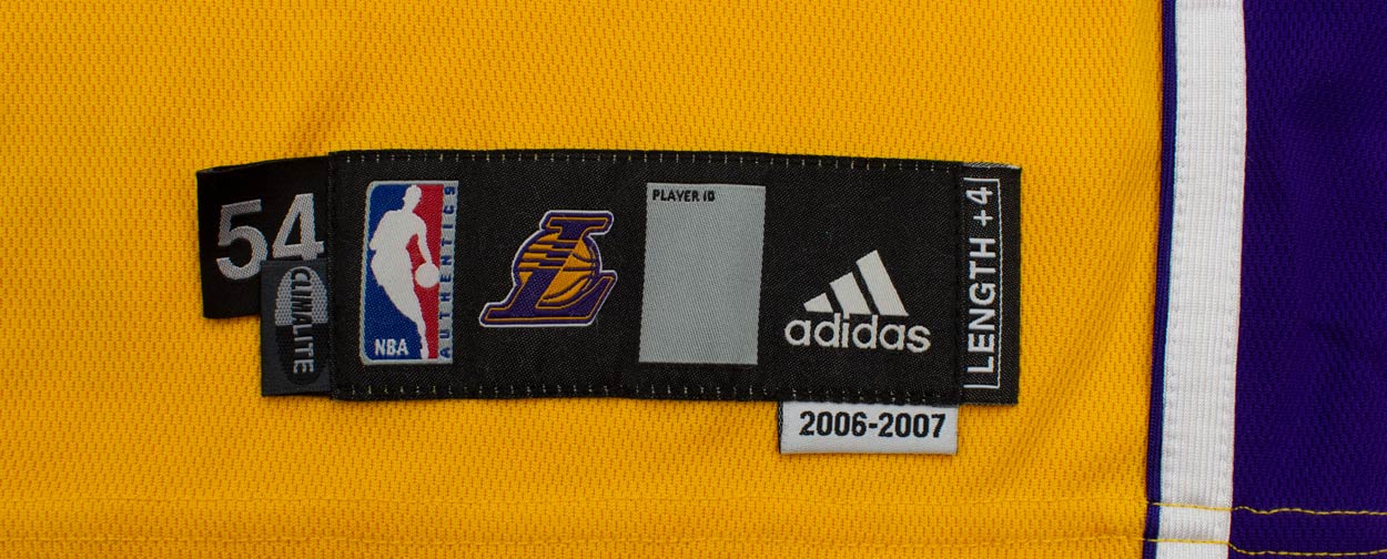 Lot Detail - Kobe Bryant 2006-07 Los Angeles Lakers Game Worn & Signed Home  Jersey - Solid Wear (MEARS A10/Lakers LOA)