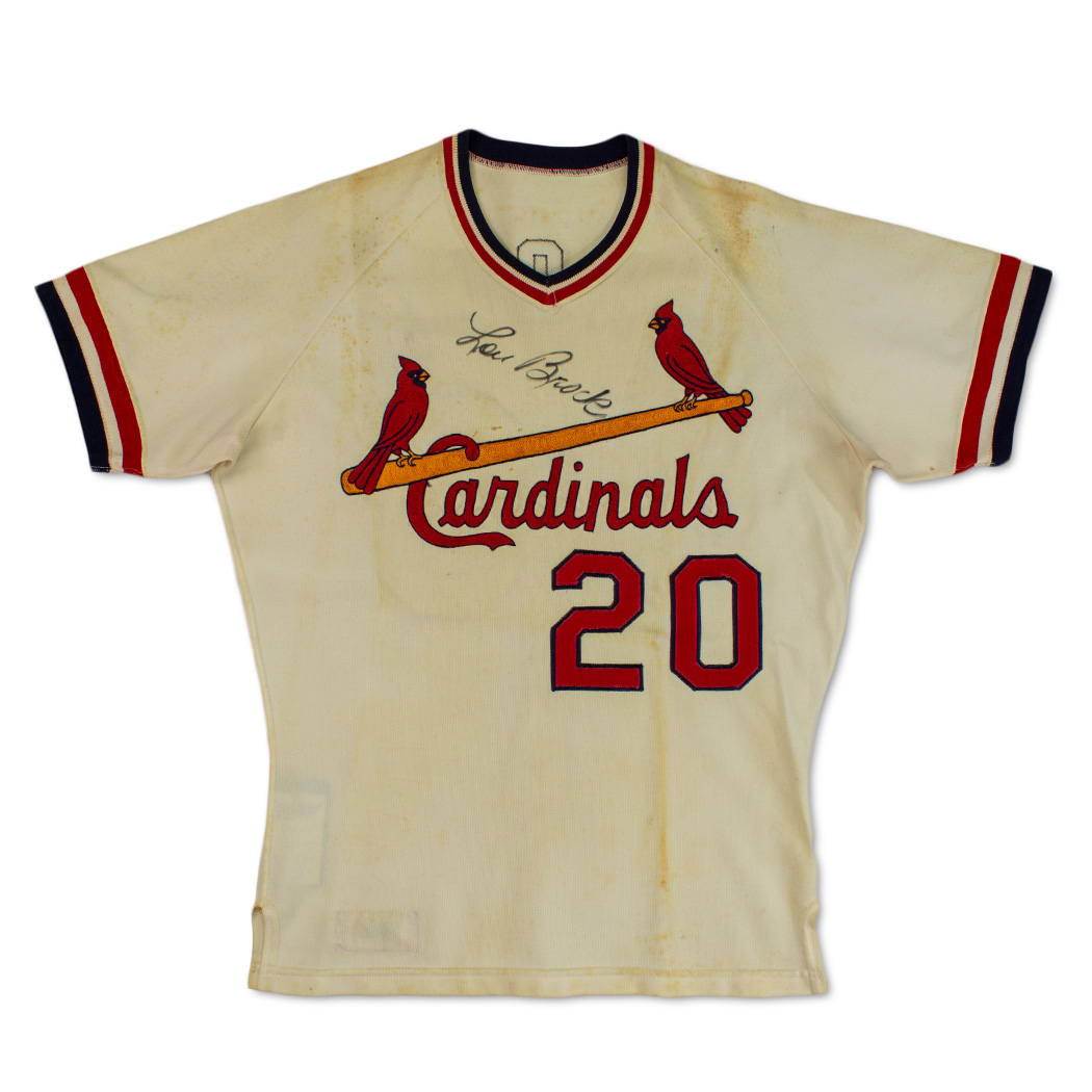 Lot Detail - 1979 Lou Brock St. Louis Cardinals Game-Used Road Jersey