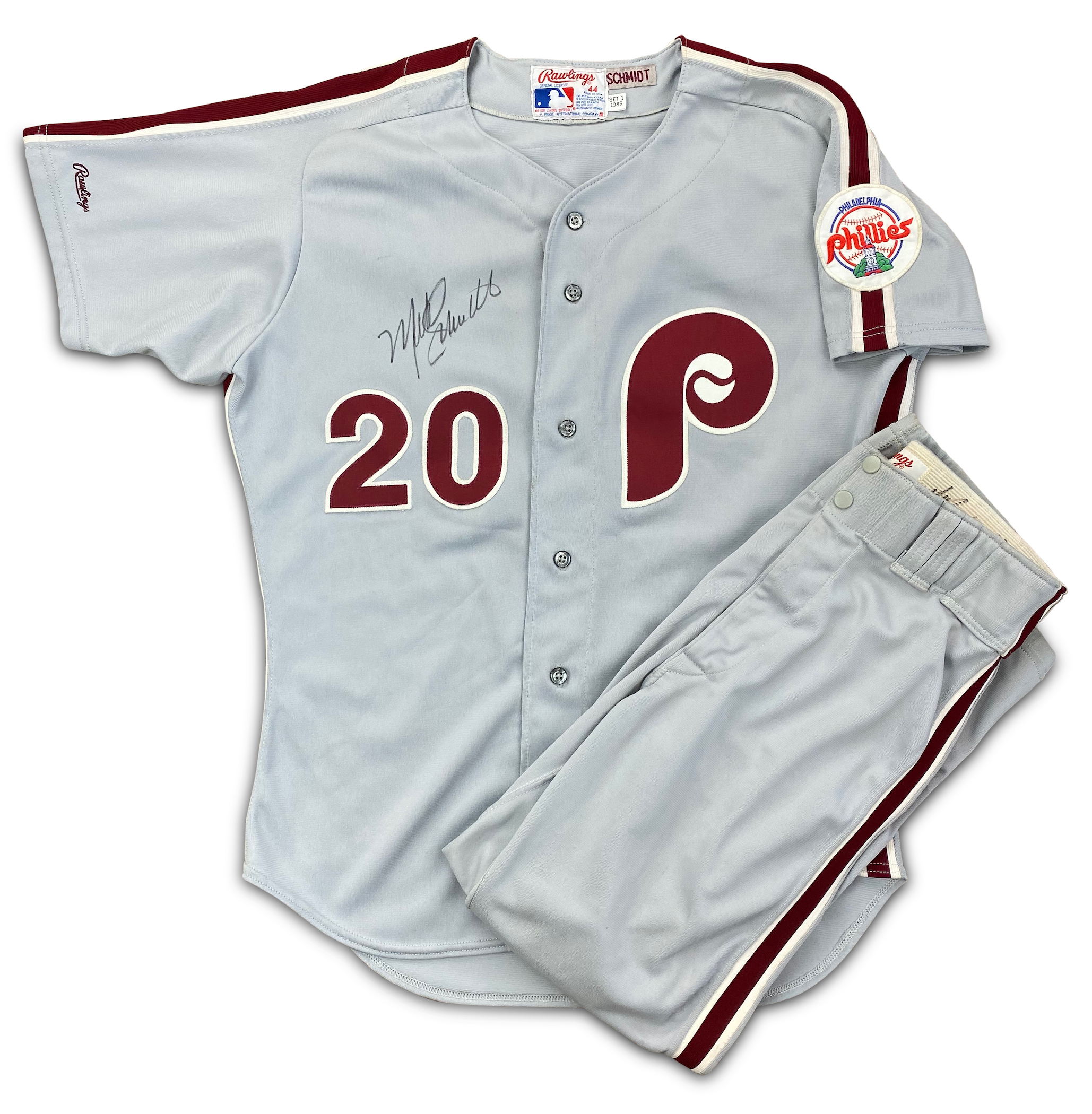 1989 Mike Schmidt Philadelphia Phillies Authentic Rawlings MLB