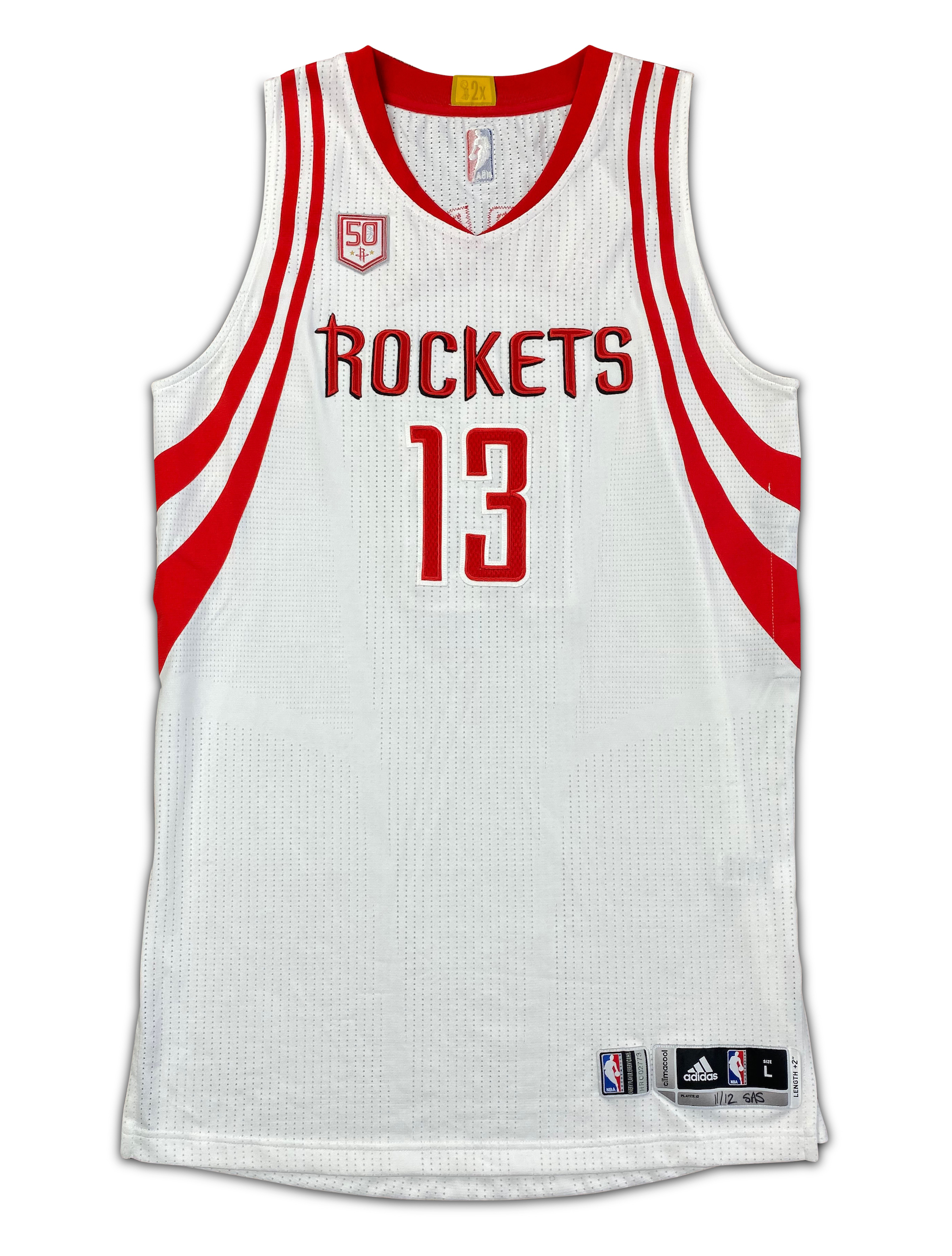 Houston Rockets 2015-2016 Silver Rocket Jersey