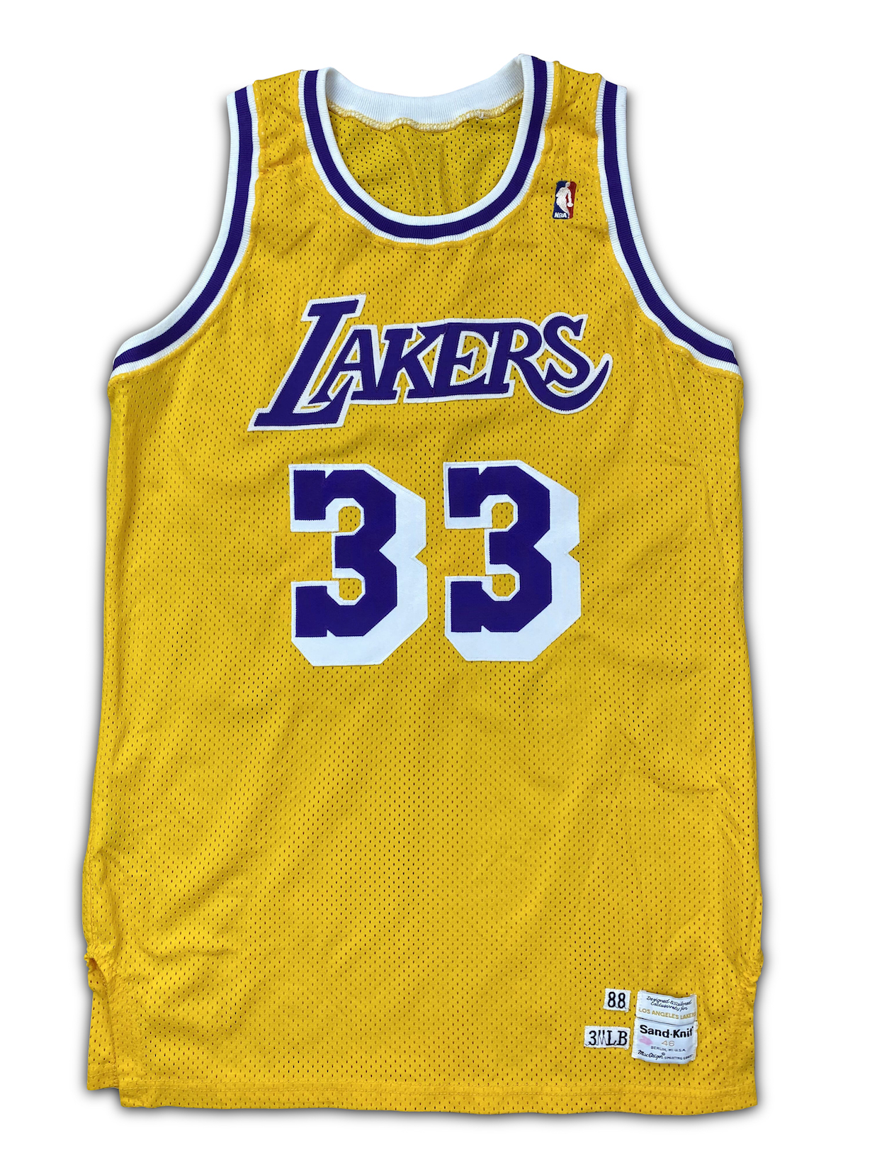 Lot Detail - Early 1980's Kareem Abdul-Jabbar Los Angeles Lakers Worn Home  Warm-Up Jacket (HoF LOA)
