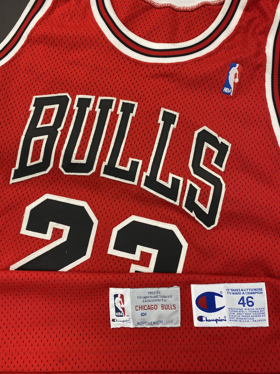 Lot Detail - Michael Jordan 1992-93 Chicago Bulls Game Worn Road Jersey ...