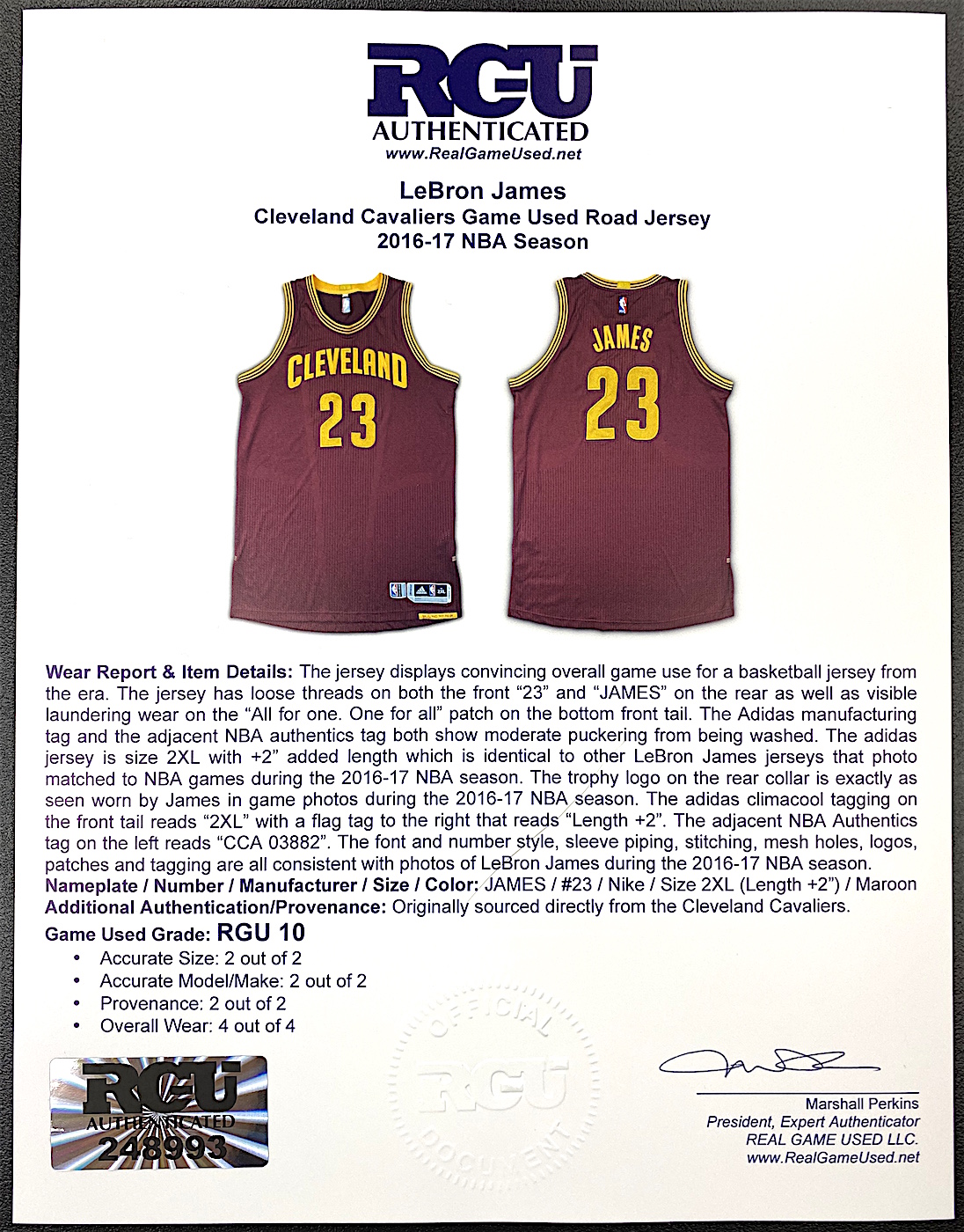 Lot Detail - 2007 LeBron James Cleveland Cavaliers NBA China Games Game-Used  Jersey (Photo-Matched • NBA LOA)