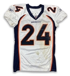 Champ Bailey 2010 Denver Broncos Game Worn Road Jersey - Unwashed - Photo Matched to 11/22/2010 