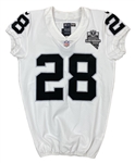 Josh Jacobs 12/6/2020 Las Vegas Raiders Signed Game Issued Home Jersey - Inaugural Season Patch (Athletes Club Co.)