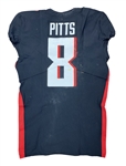 Kyle Pitts 10/2/2021 Atlanta Falcons Game Worn Home Black Alternate Jersey - Unwashed (Athletes Club Co)