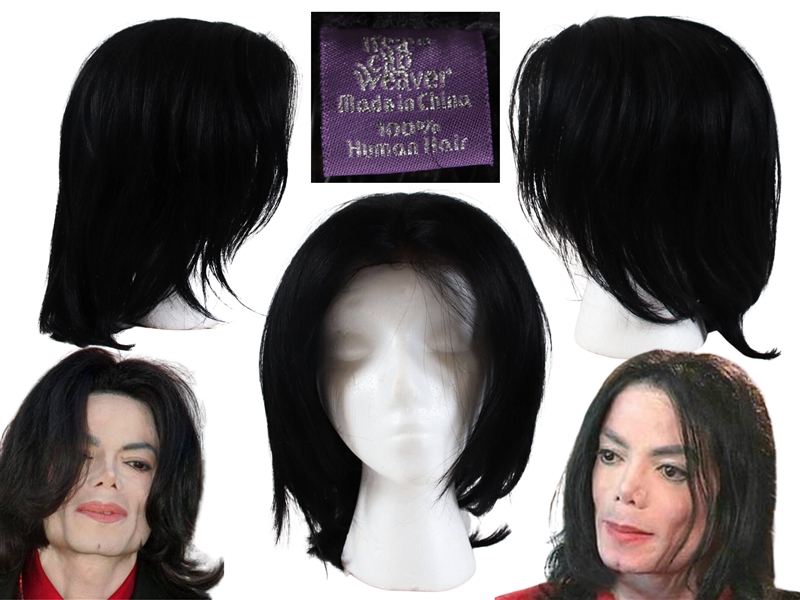 Michael Jacksons Personally Owned Front Lace Wig - 100% Human Hair "Its a Cap Weaver" Brand - From Michaels Cousin who was his Fan Mail Chairwoman & Joe Jacksons Caregiver