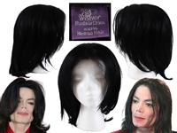 Michael Jacksons Personally Owned Front Lace Wig - 100% Human Hair "Its a Cap Weaver" Brand - From Michaels Cousin who was his Fan Mail Chairwoman & Joe Jacksons Caregiver