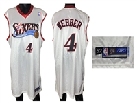 Chris Webber 2005-06 Philadelphia 76ers Game Worn / Issued Home Jersey