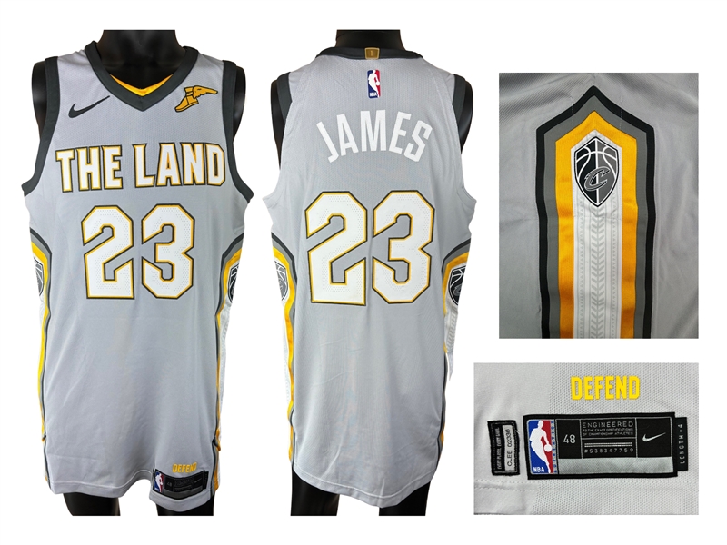 LeBron James 2017-18 Cleveland Cavaliers "THE LAND" Team Issued Jersey - Rare Edition
