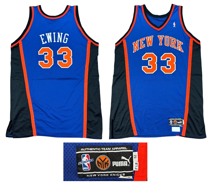 Patrick Ewing 1999-00 New York Knicks PHOTO MATCHED Game Worn Road Jersey - Matched to 2 Games (RGU & Meigray)