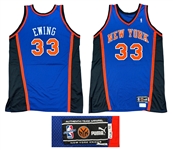 Patrick Ewing 1999-00 New York Knicks PHOTO MATCHED Game Worn Road Jersey - Matched to 2 Games (RGU & Meigray)