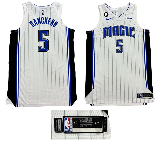 Paulo Banchero 2022-23 Orlando Magic PHOTO MATCHED Game Worn ROOKIE Jersey (RGU)