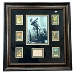Frank Sinatra Signature Cut Multi-Photo 25"x25" Framed Display (JSA LOA)