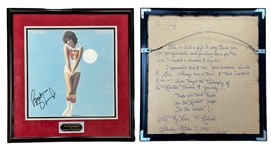 Barbra Streisand Signed Superman LP Photo 18"x19" Framed Display (GAI LOA)