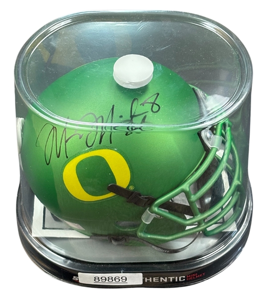 Marcus Mariotta Oregon Ducks Autographed Mini Helmet