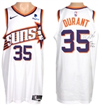 Kevin Durant 2023-24 Phoenix Suns Autographed Game Worn PHOTO MATCHED White Home Jersey - 2 Games (RGU)
